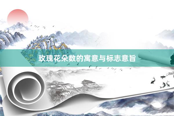玫瑰花朵数的寓意与标志意旨